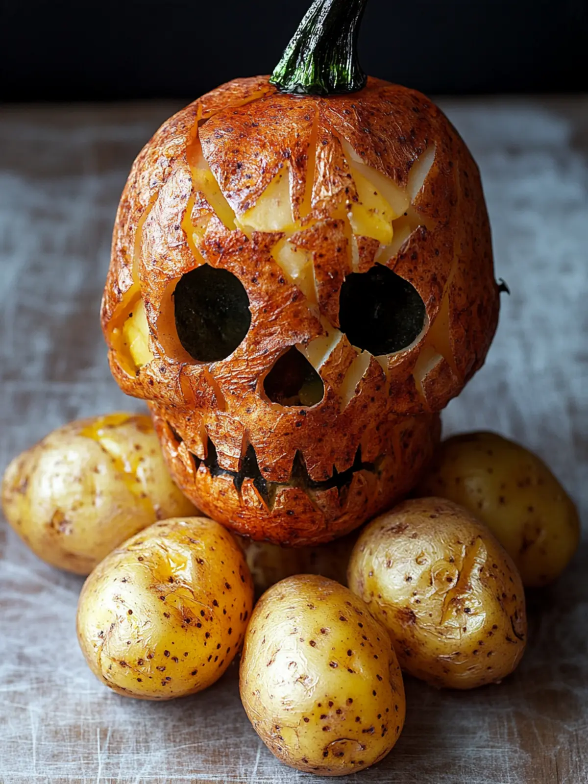 Spooktacular Halloween Skull Potatoes with Zesty Lemon Twist 4 Halloween Skull Potatoes