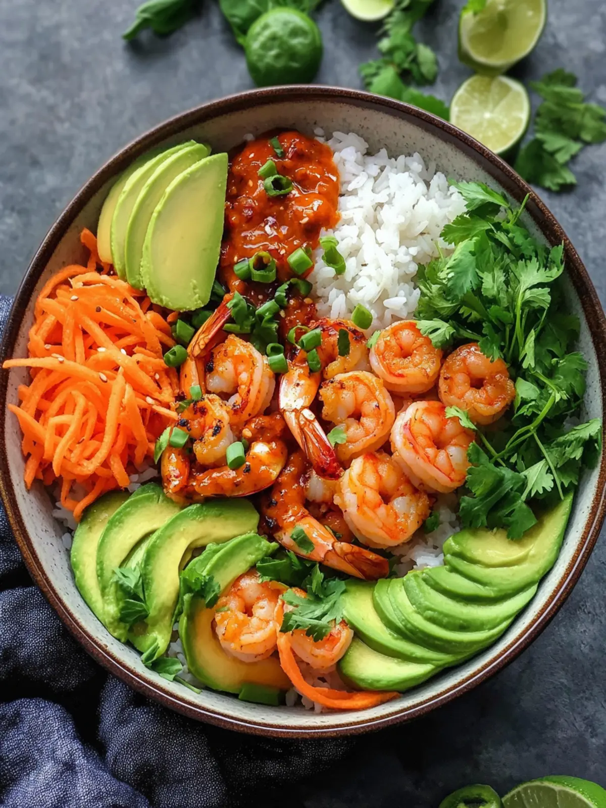 Spicy Shrimp Rice Bowls