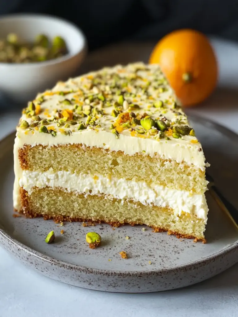 Pistachio, Orange & Ricotta Cake