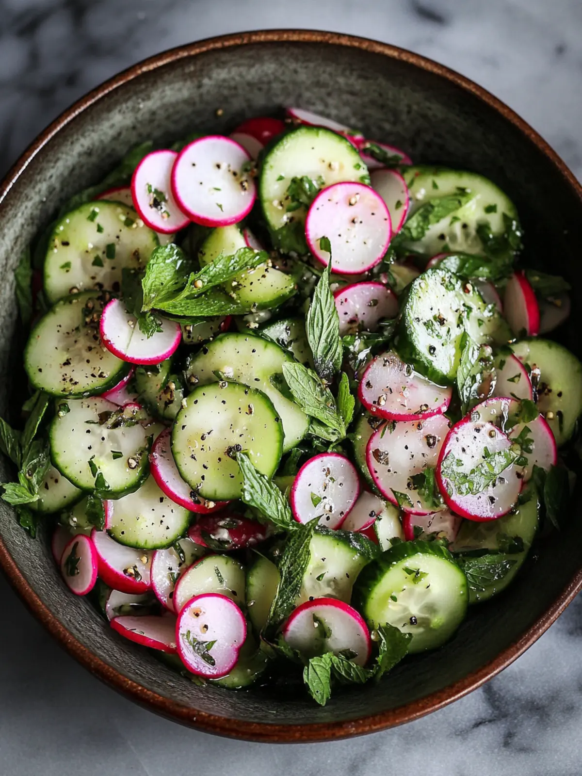 Cucumber Radish Sumac Salad