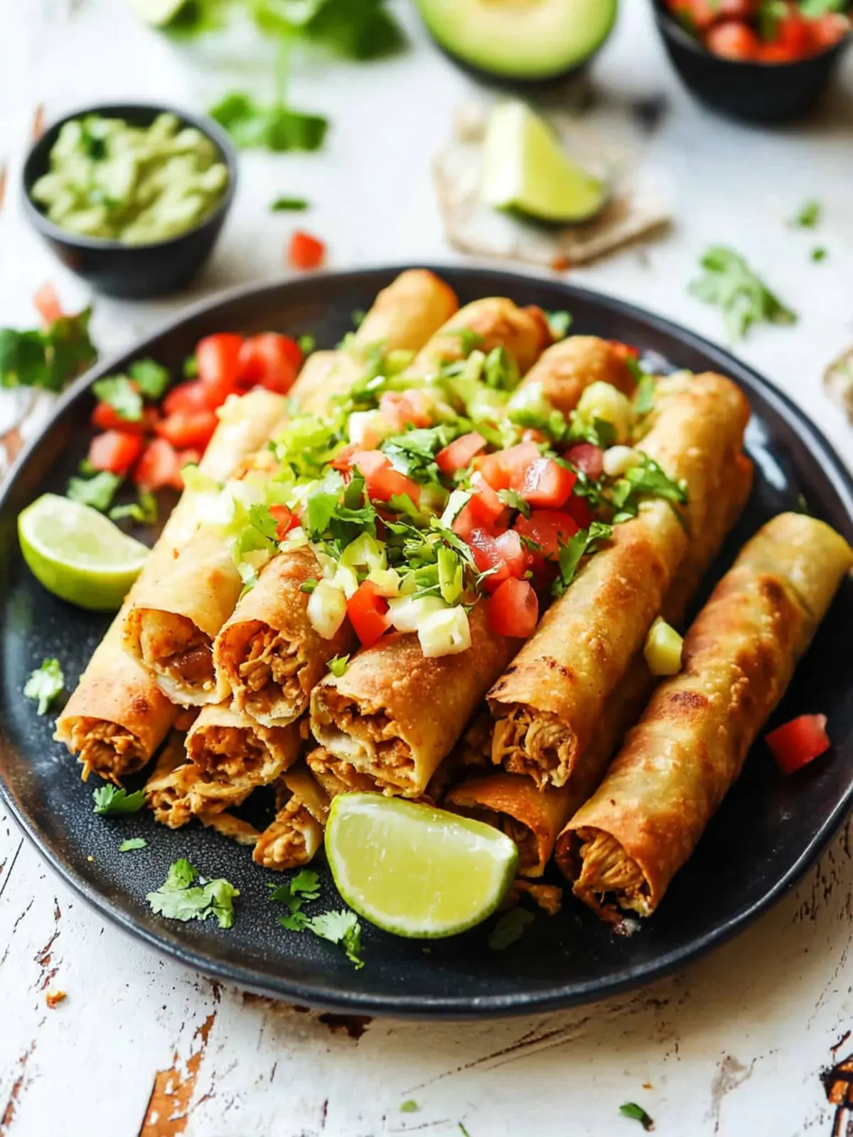 Ultimate Chicken Flautas - Quick and Crispy Delight! 3 Chicken Flautas