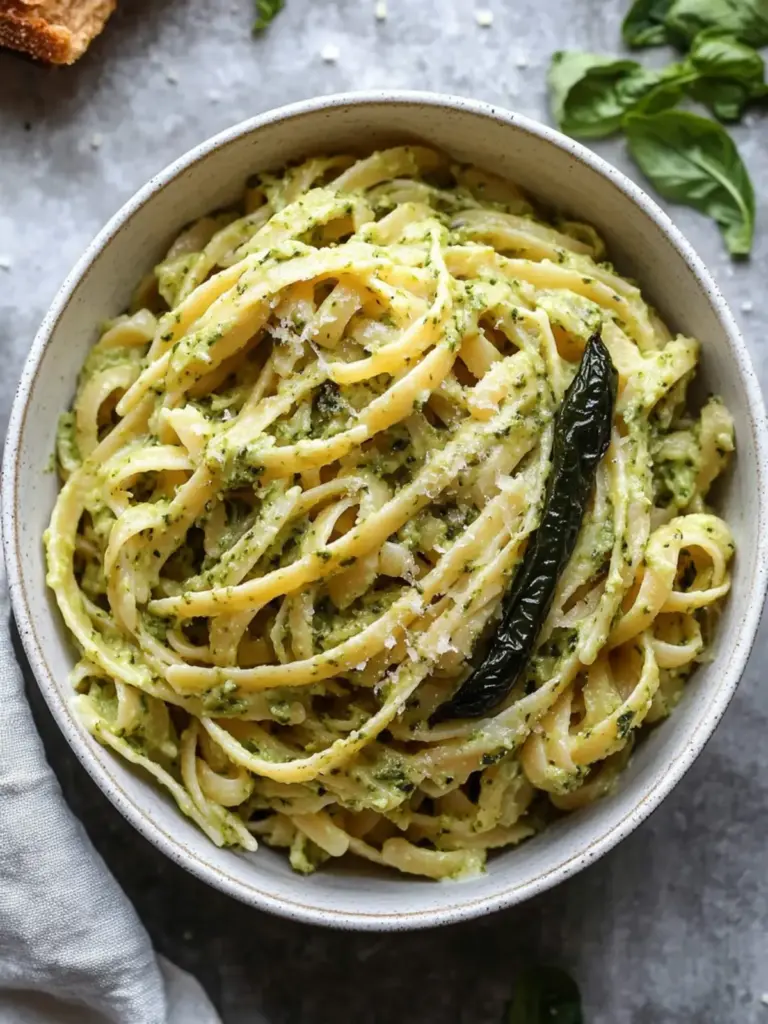 Creamy Roasted Poblano Pasta
