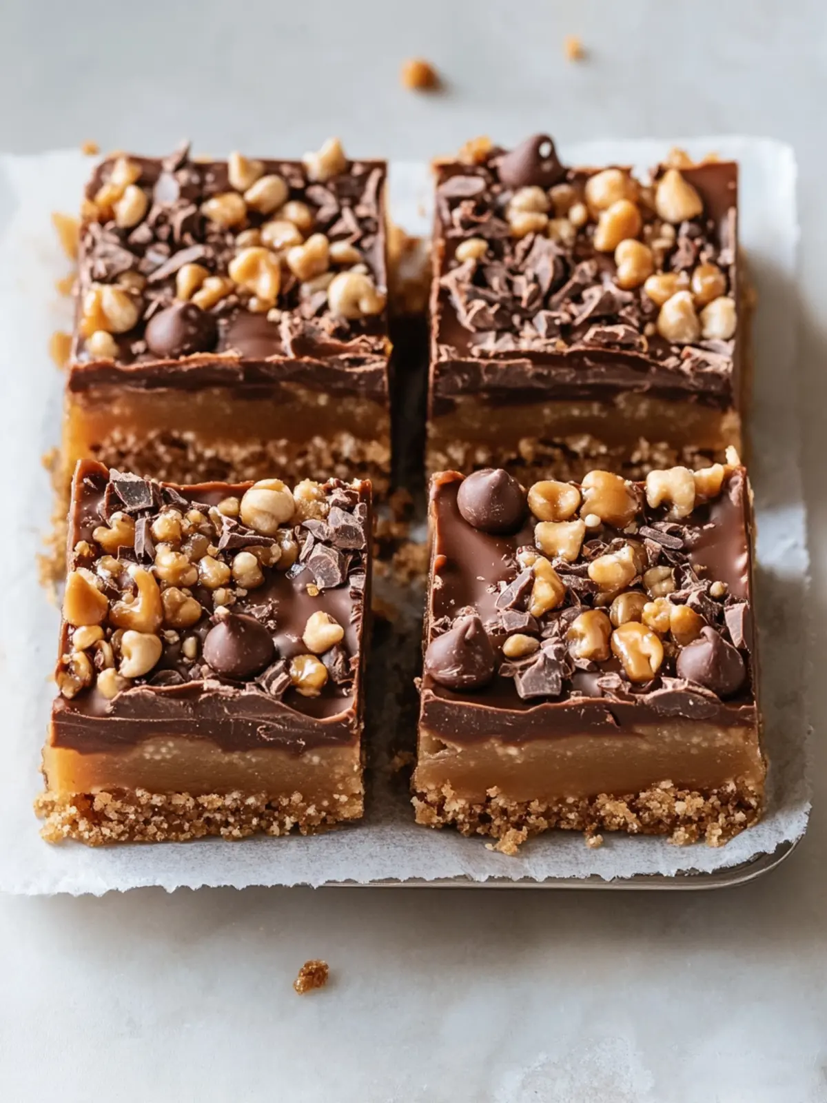 Irresistible Caramel Chocolate Crunch Bars for Any Occasion 2 Caramel Chocolate Crunch Bars
