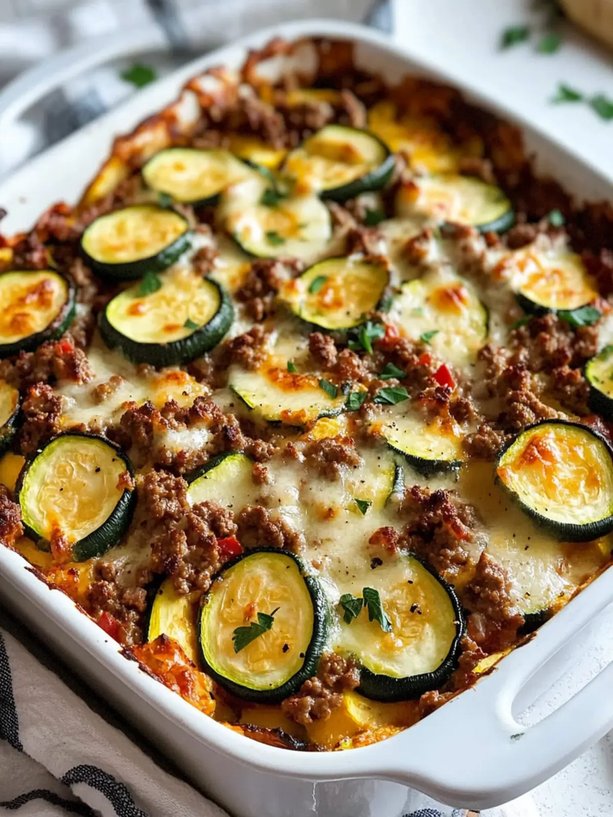 Savory Ground Beef Zucchini Bake for a Hearty Family Meal 2 Ground Beef Zucchini Bake
