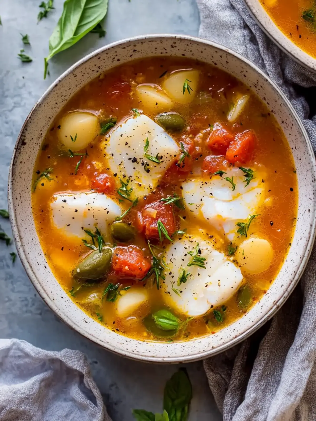 Italian Cod Fish Soup