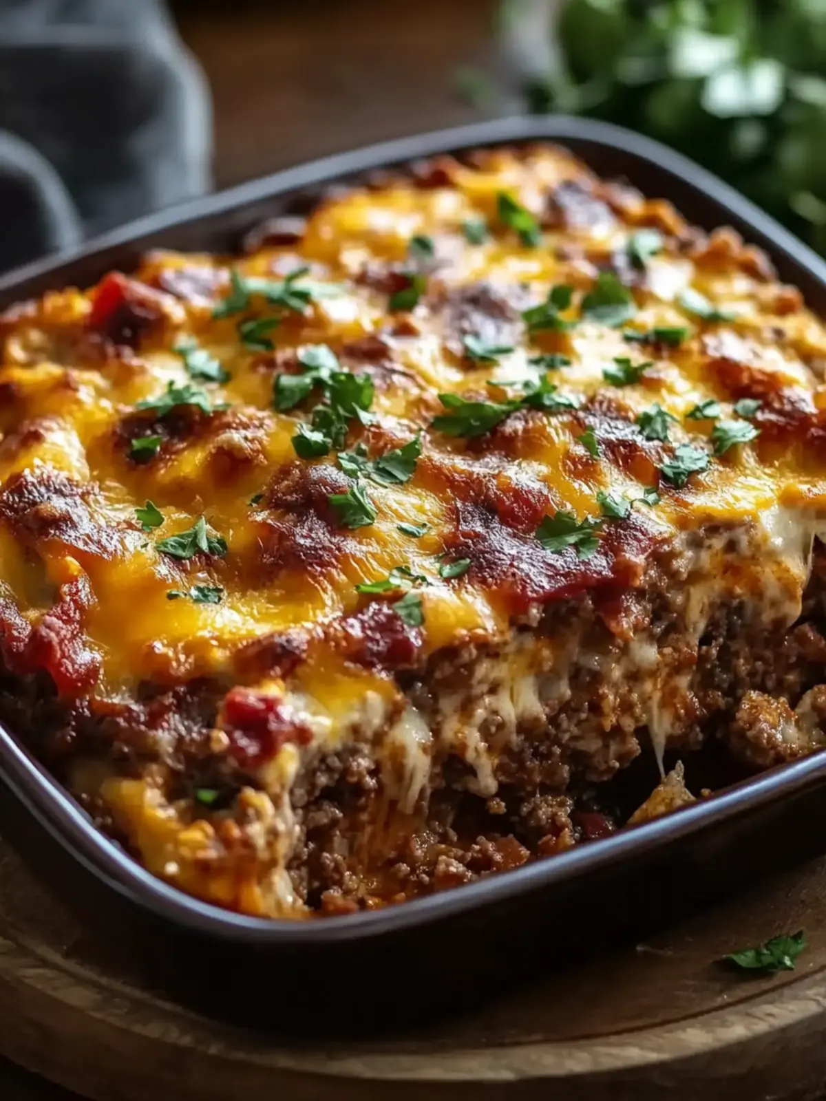 Cheesy Loaded Meatloaf Casserole: Comfort Food Redefined 4 Cheesy Loaded Meatloaf Casserole
