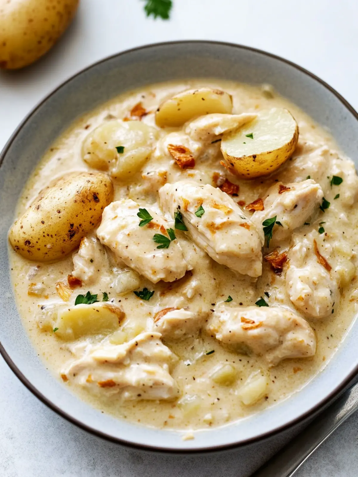 Slow Cooker Creamy Potato Chicken for Cozy Family Dinners 4 Slow Cooker Creamy Potato Chicken