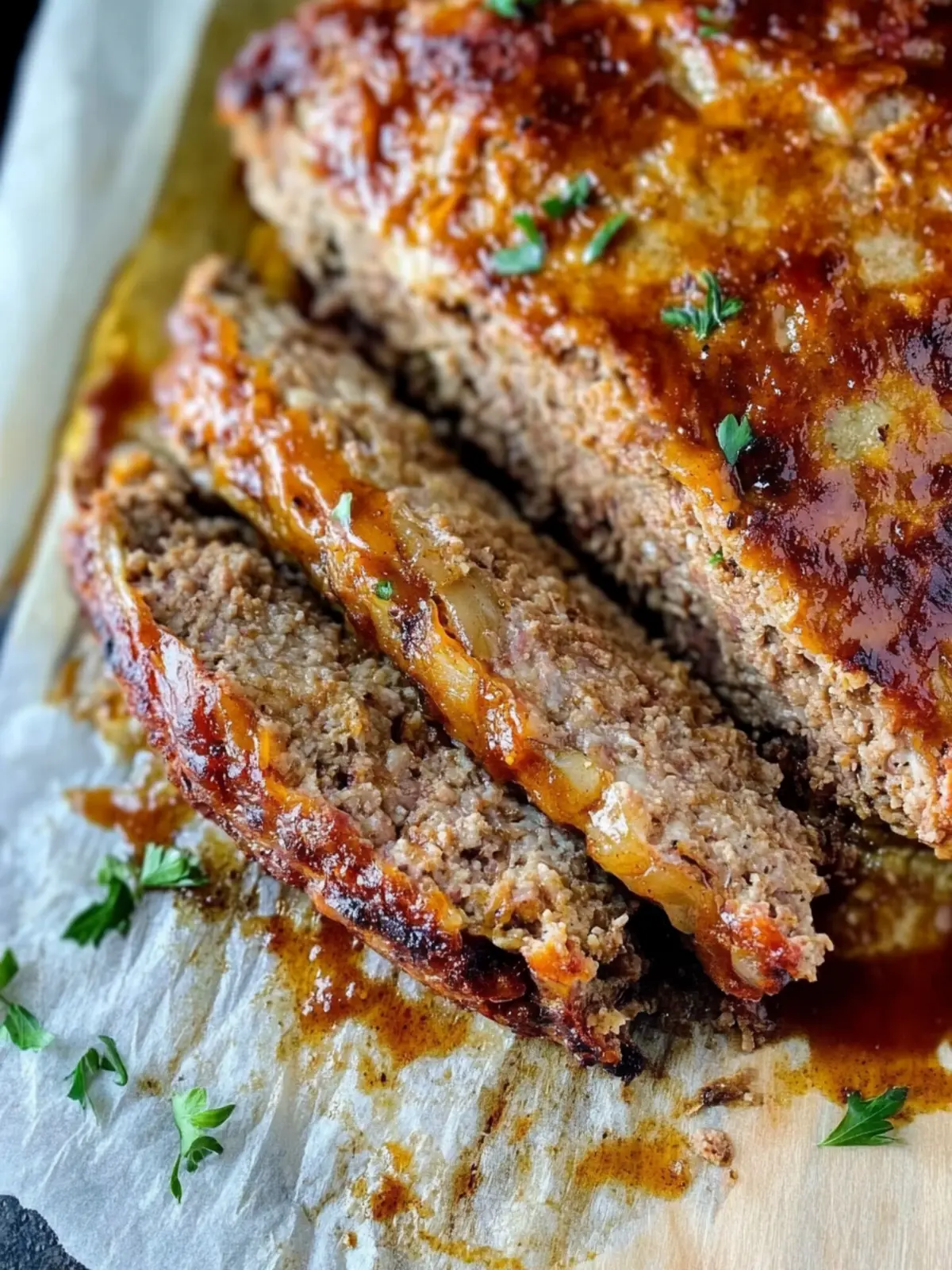 Juicy 1770 House Meatloaf with Irresistible Garlic Sauce 3 1770 House Meatloaf