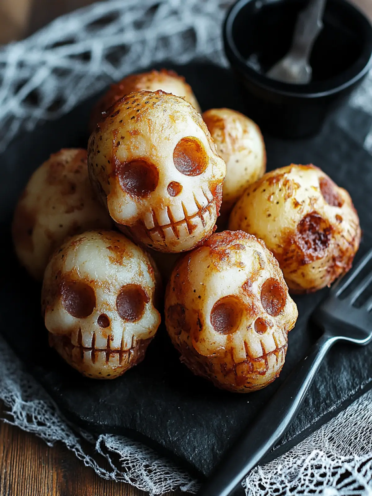 Spooktacular Halloween Skull Potatoes with Zesty Lemon Twist 3 Halloween Skull Potatoes
