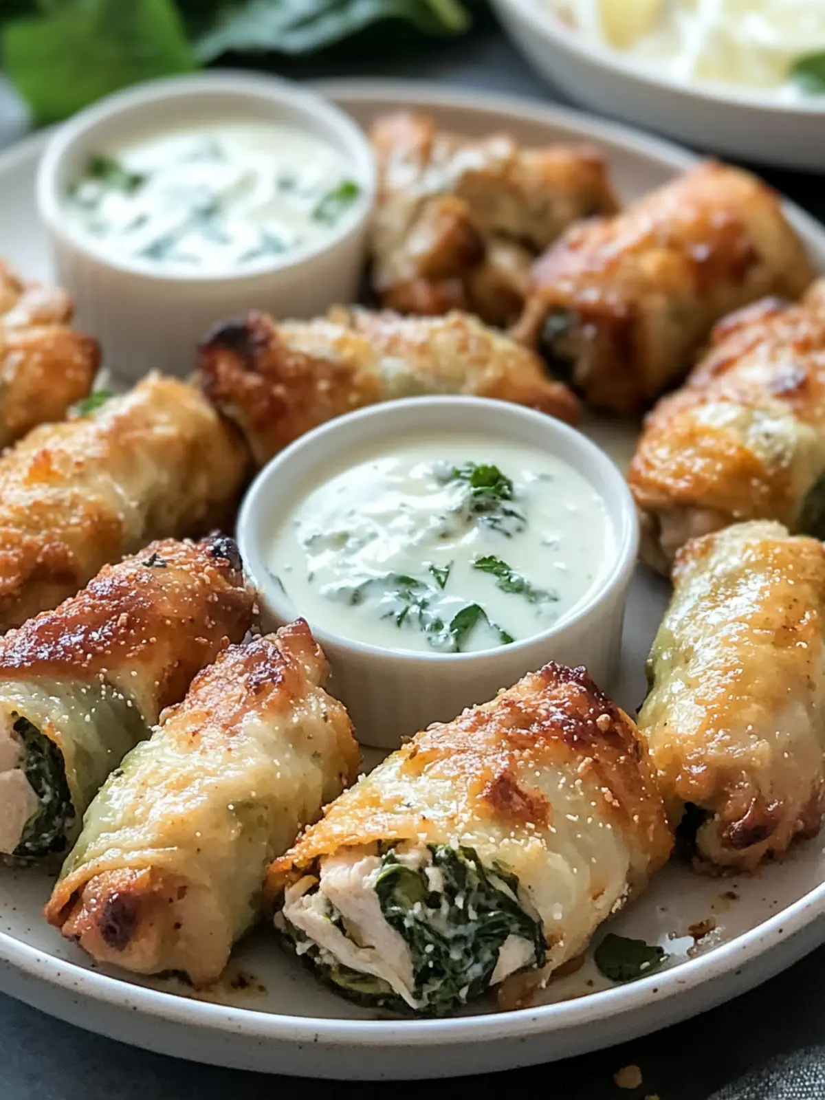 Savory Greek Chicken and Spinach Rolls for a Cozy Feast 4 Greek Chicken and Spinach Rolls