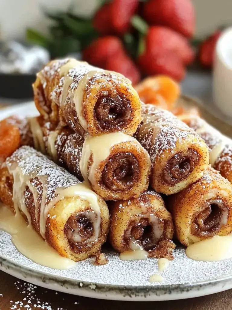 Cinnamon Roll French Toast Roll-Ups