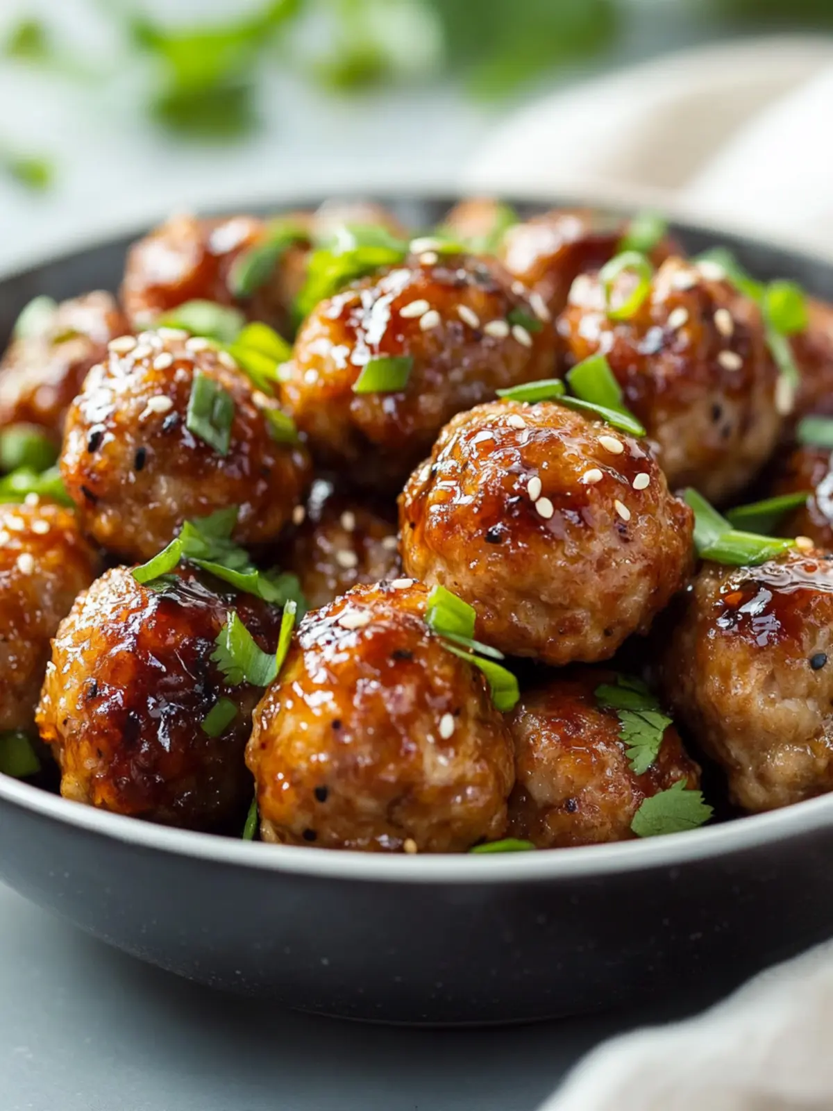 Irresistible Asian Meatballs in Sweet Hoisin Sauce Bliss 3 Asian Meatballs