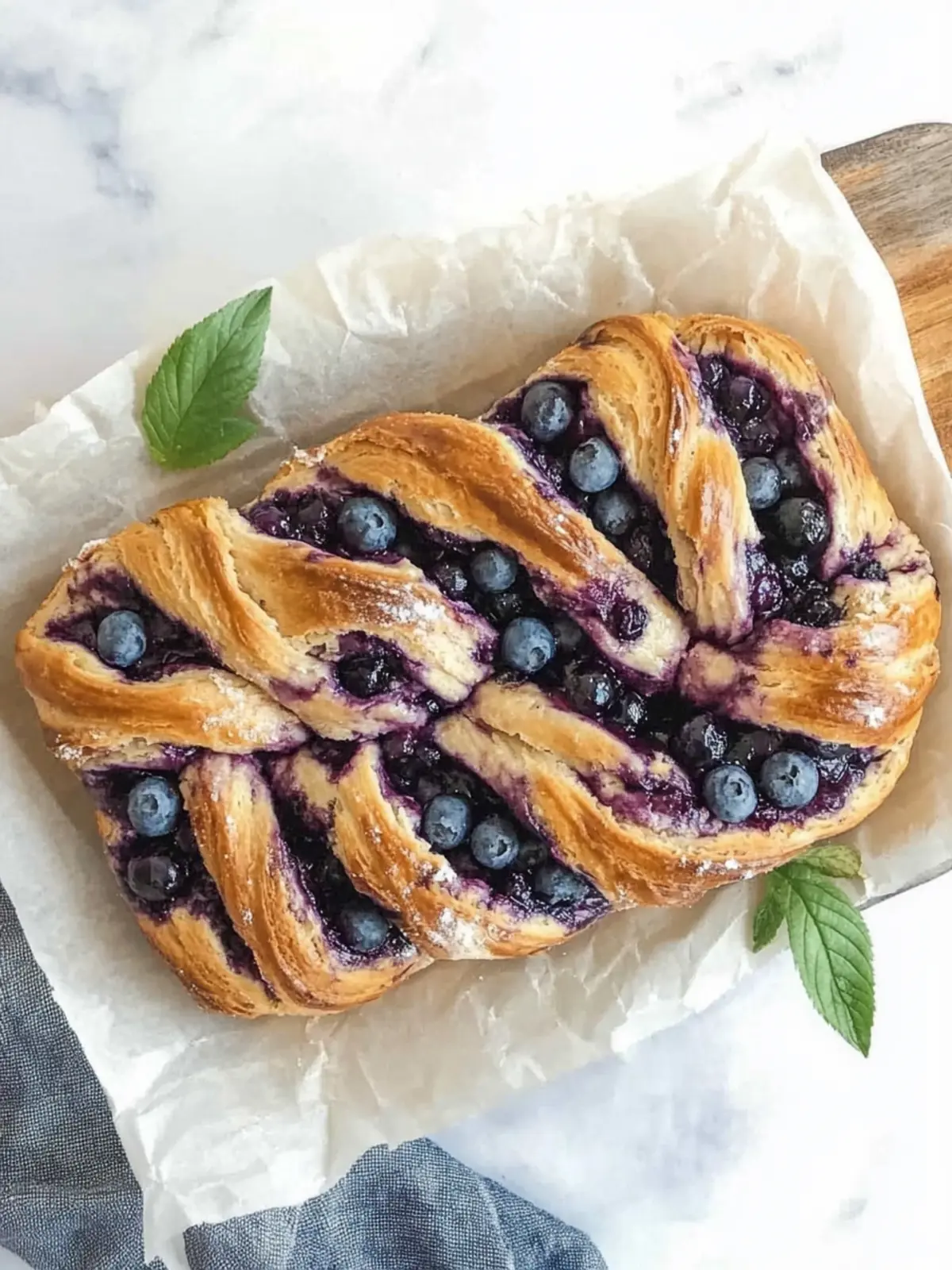 Blueberry Cream Cheese Babka