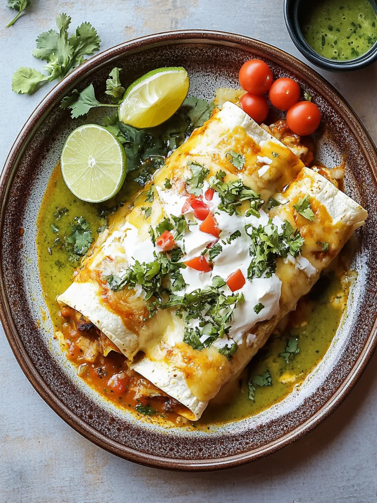 Create Delight with Easy Enchiladas Suizas at Home! 2 Enchiladas Suizas