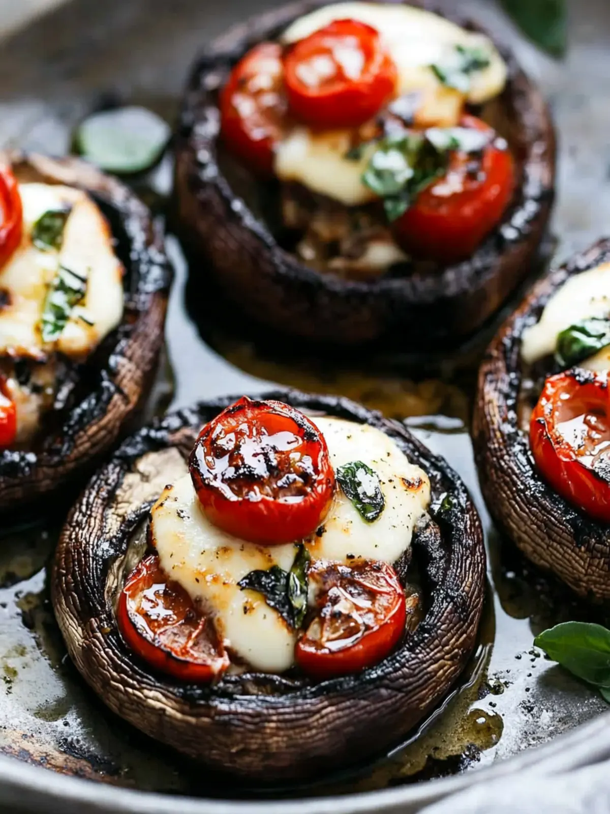 Caprese Stuffed Portobellos