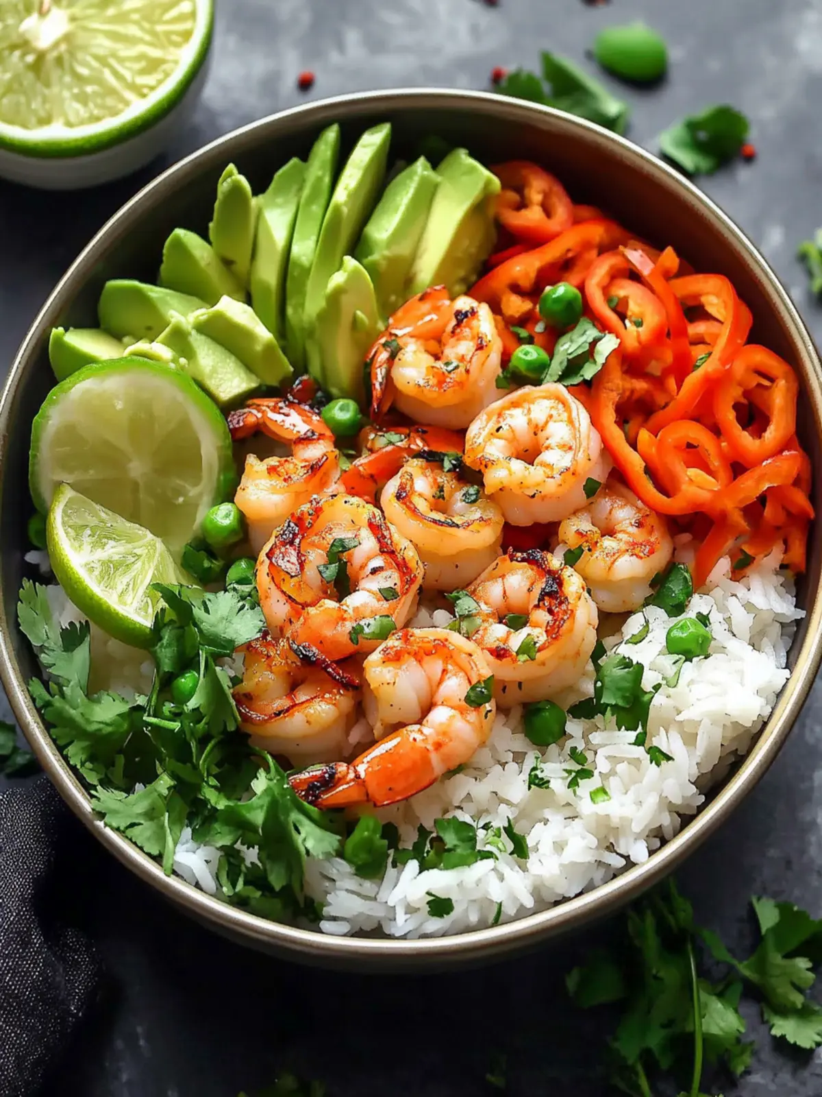 Spicy Shrimp Rice Bowls