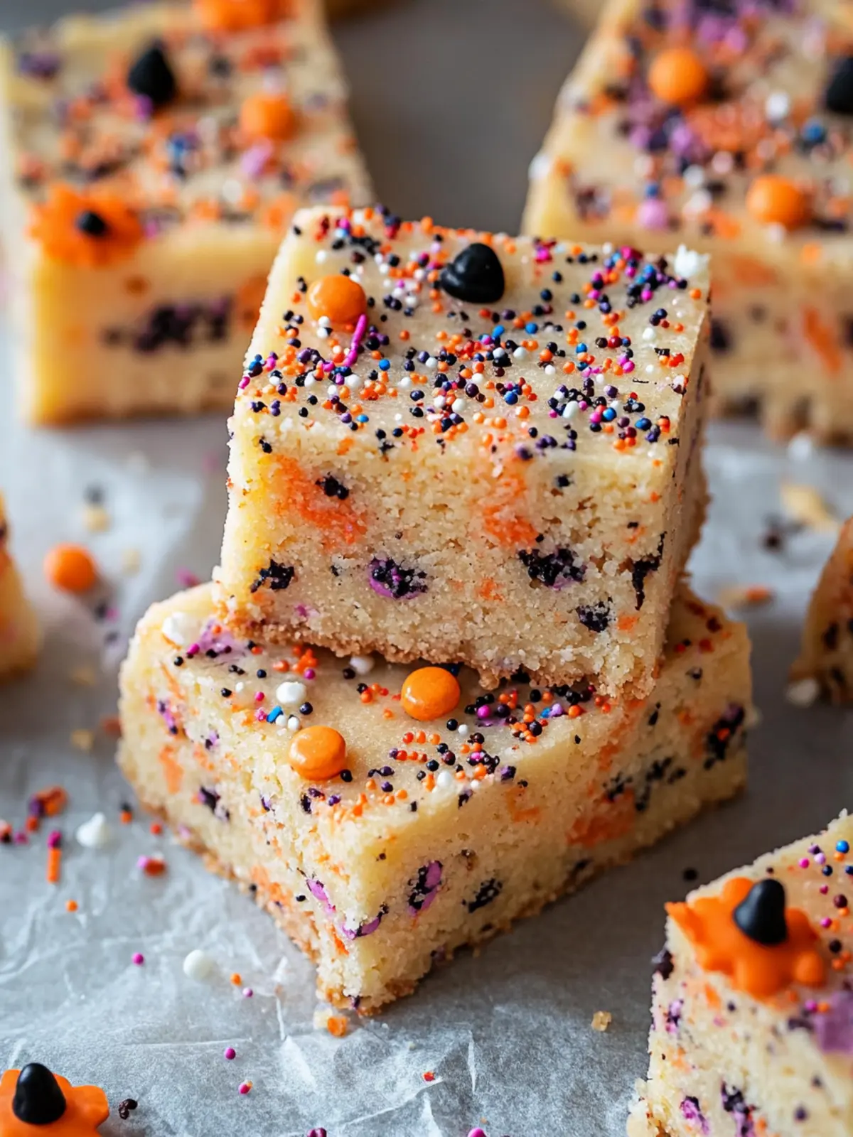 Delicious Halloween Sprinkle Sugar Cookie Bars You’ll Love 4 Halloween Sprinkle Sugar Cookie Bars