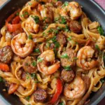 Cajun Shrimp and Sausage Pasta