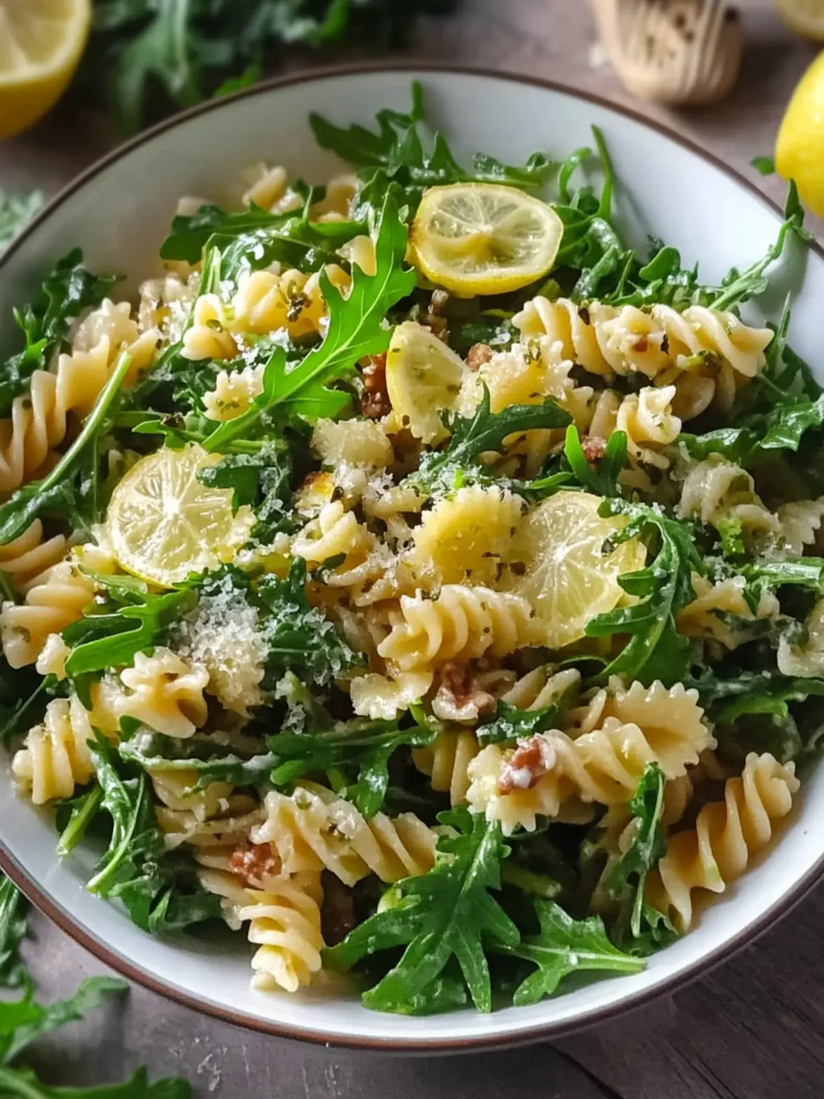 Zesty Lemon Arugula Pasta Salad for Effortless Summer Vibes 3 Lemon Arugula Pasta Salad
