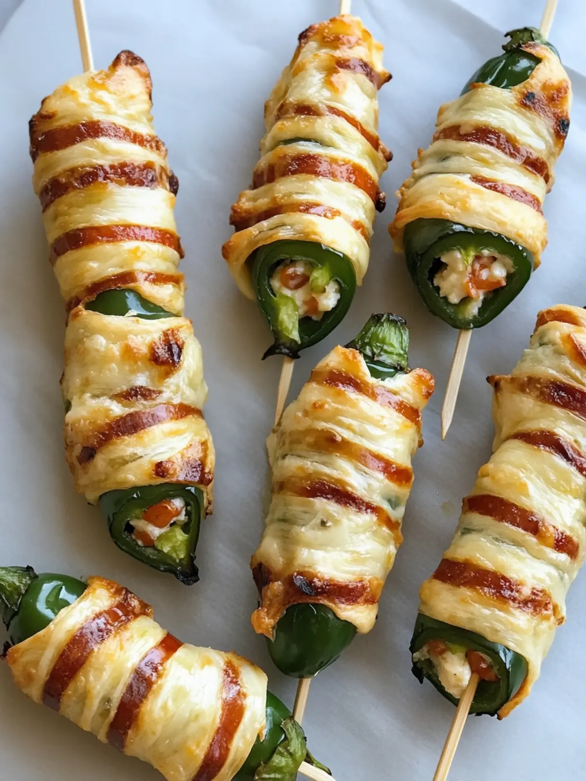 Mummy Jalapeño Popper Skewers That Wow at Every Party 3 Mummy Jalapeño Popper Skewers