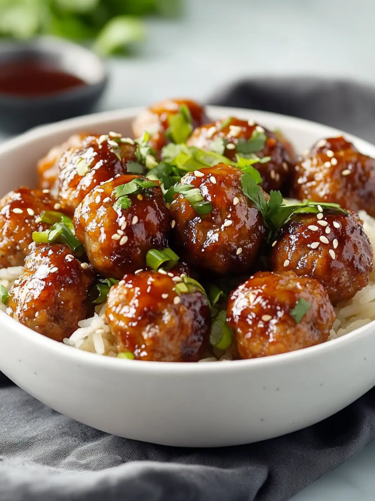 Irresistible Asian Meatballs in Sweet Hoisin Sauce Bliss 5 Asian Meatballs
