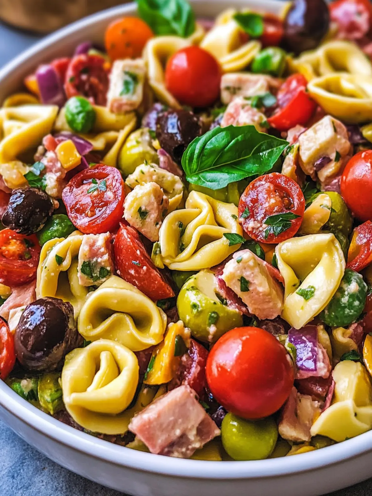 Delicious Antipasto Tortellini Pasta Salad for Easy Gatherings 3 Antipasto Tortellini Pasta Salad