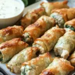 Greek Chicken and Spinach Rolls