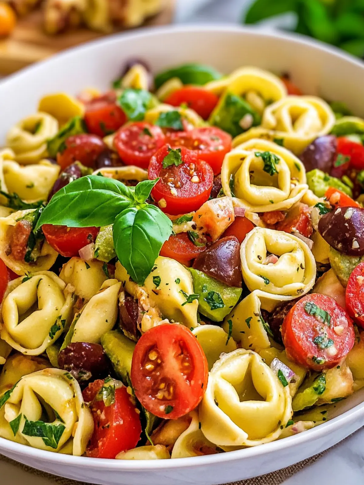 Delicious Antipasto Tortellini Pasta Salad for Easy Gatherings 5 Antipasto Tortellini Pasta Salad