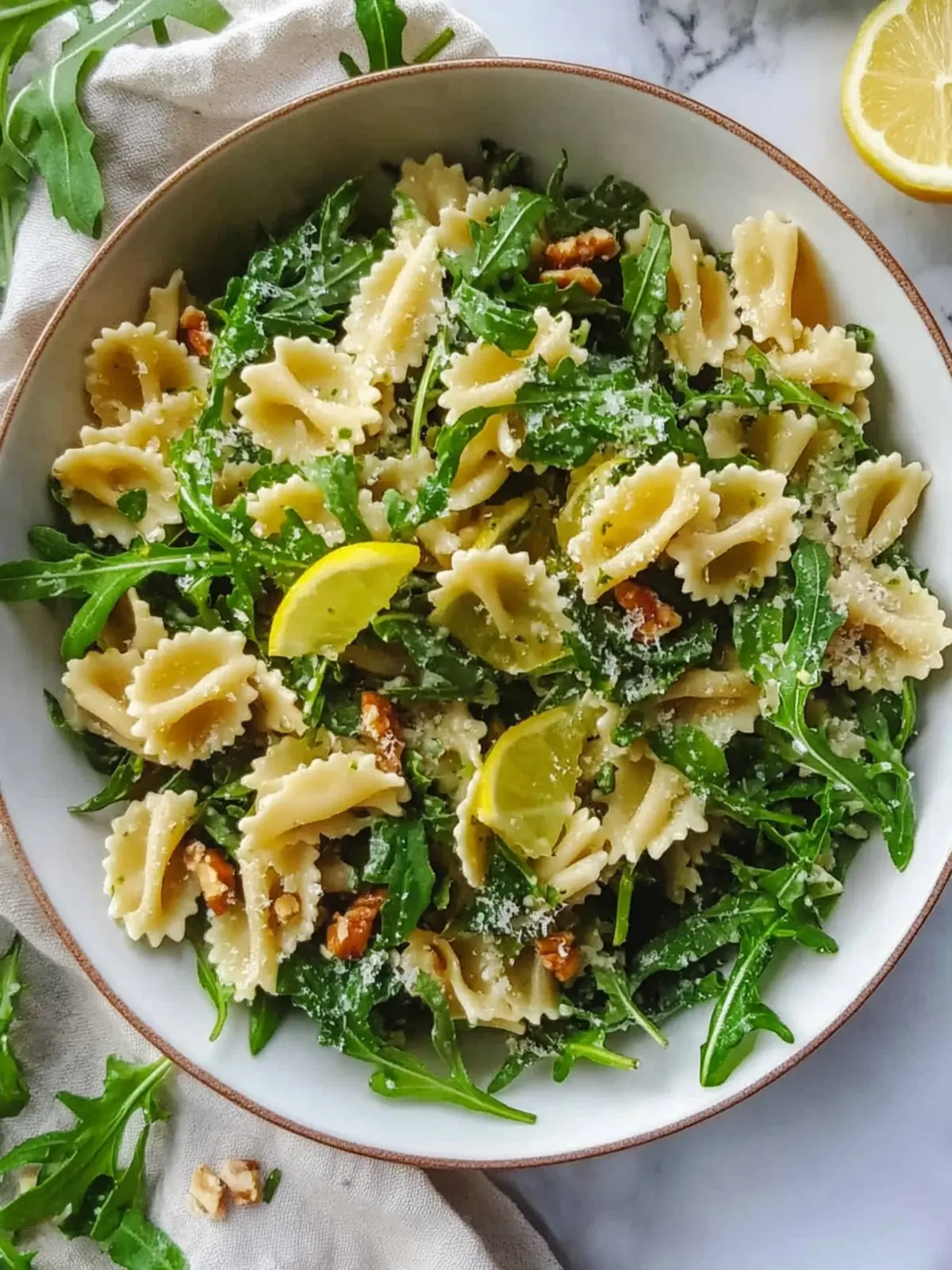 Zesty Lemon Arugula Pasta Salad for Effortless Summer Vibes 4 Lemon Arugula Pasta Salad