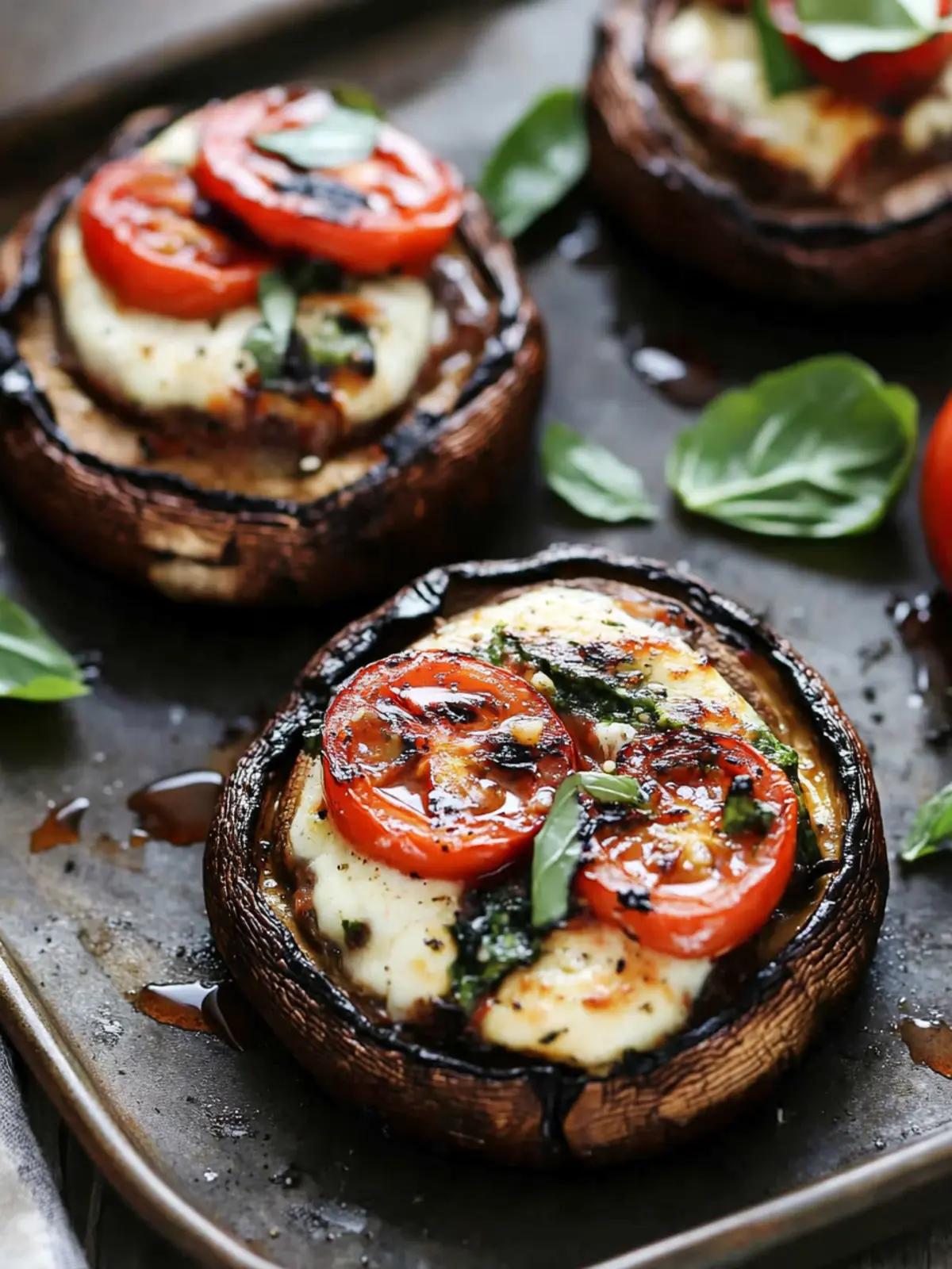 Caprese Stuffed Portobellos