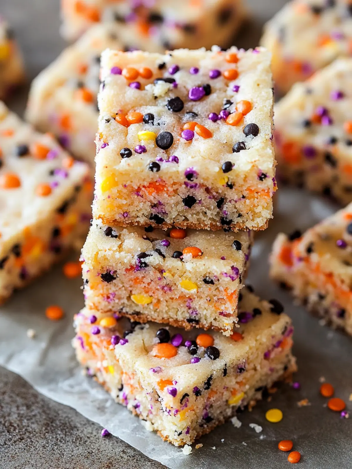 Delicious Halloween Sprinkle Sugar Cookie Bars You’ll Love 5 Halloween Sprinkle Sugar Cookie Bars