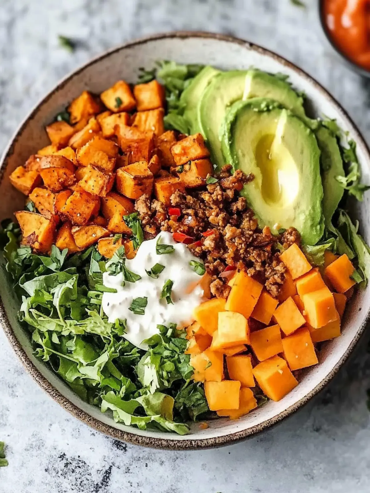 Satisfy Your Cravings with a Sweet Potato Burger Bowl 3 Sweet Potato Burger Bowl
