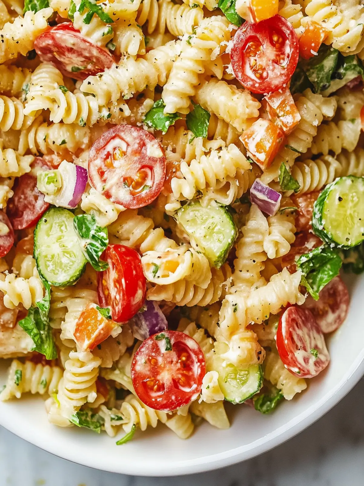 Creamy BLT Pasta Salad Perfect for Summer Picnics 5 BLT Pasta Salad