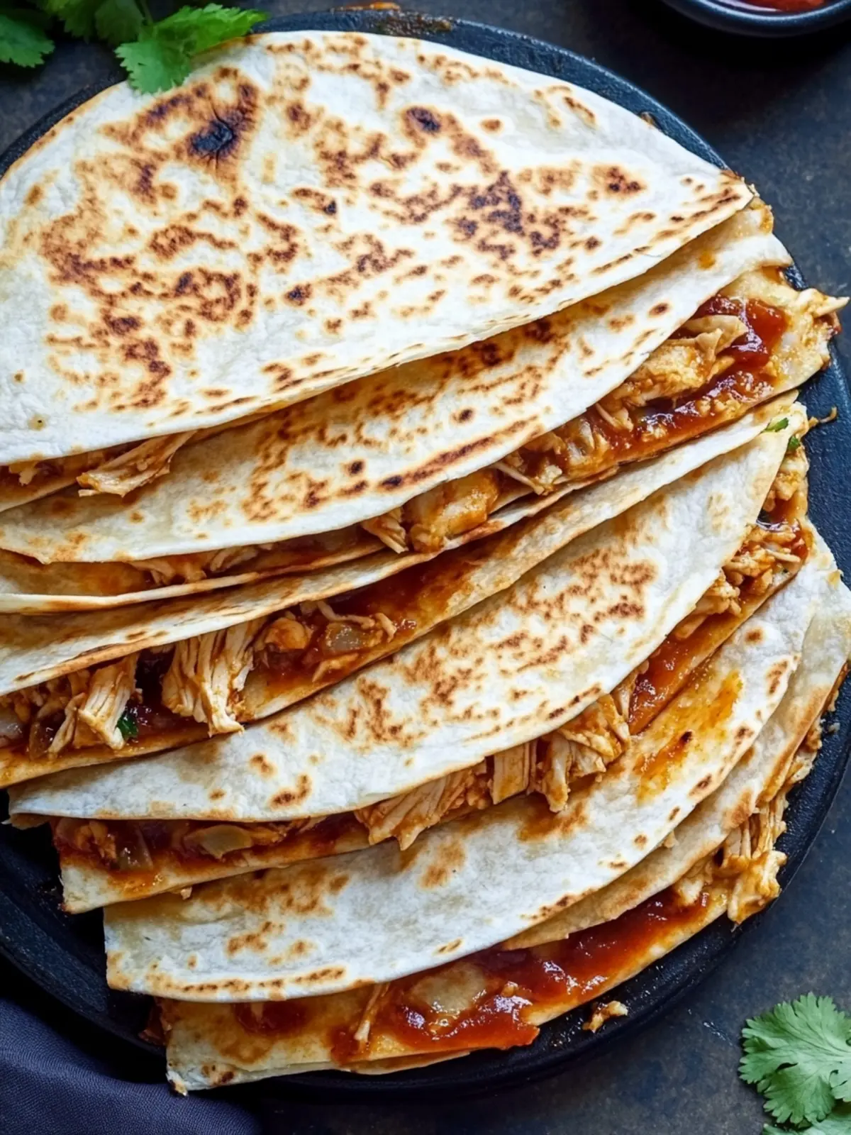 Savory BBQ Chicken Quesadilla: Quick & Perfect for Snacks! 2 BBQ Chicken Quesadilla