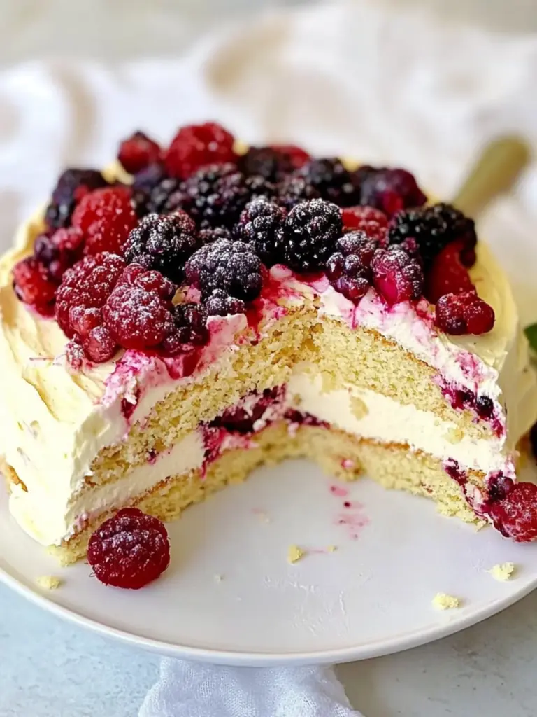 Italian Berry Mascarpone Cake
