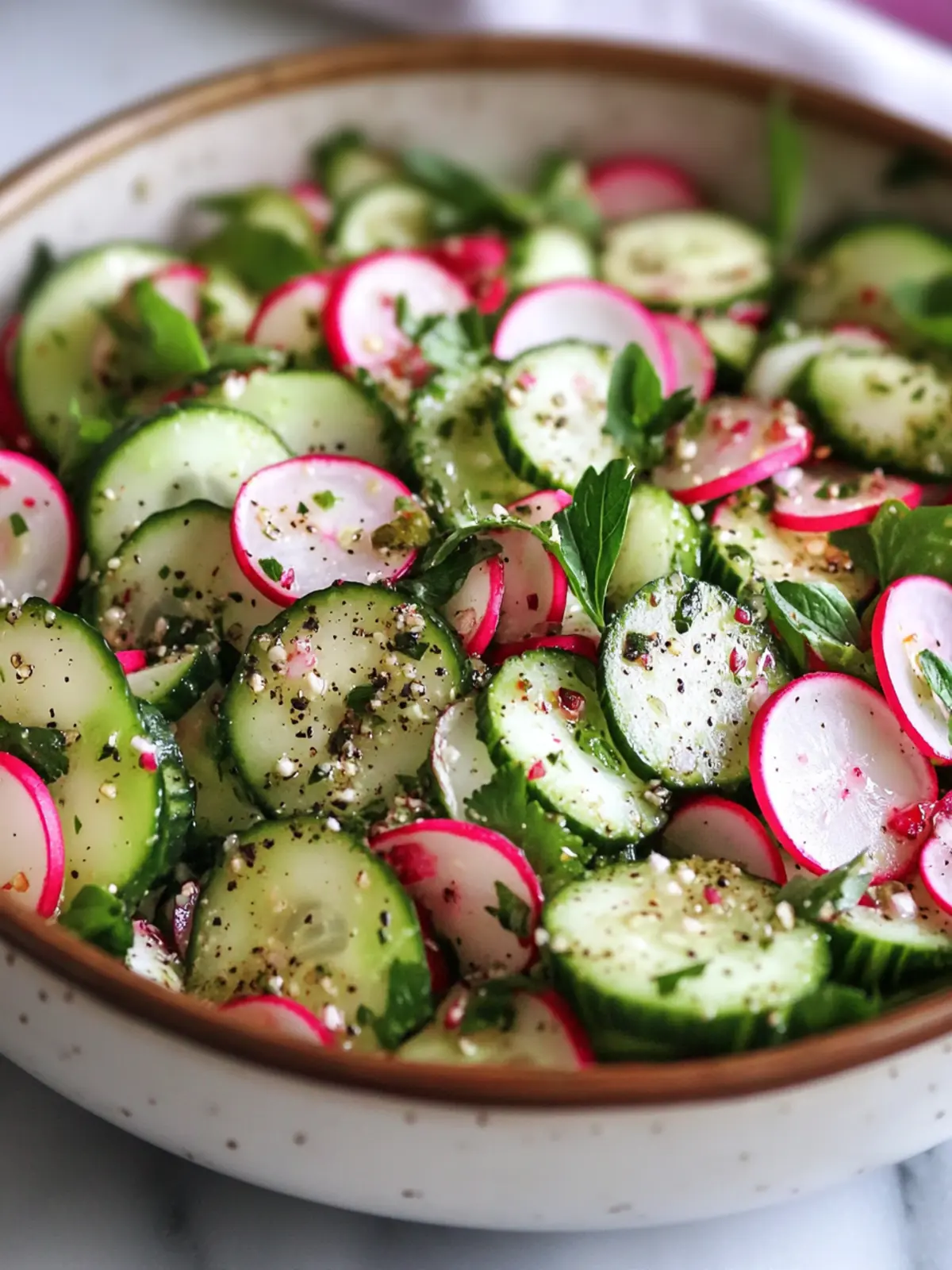 Cucumber Radish Sumac Salad