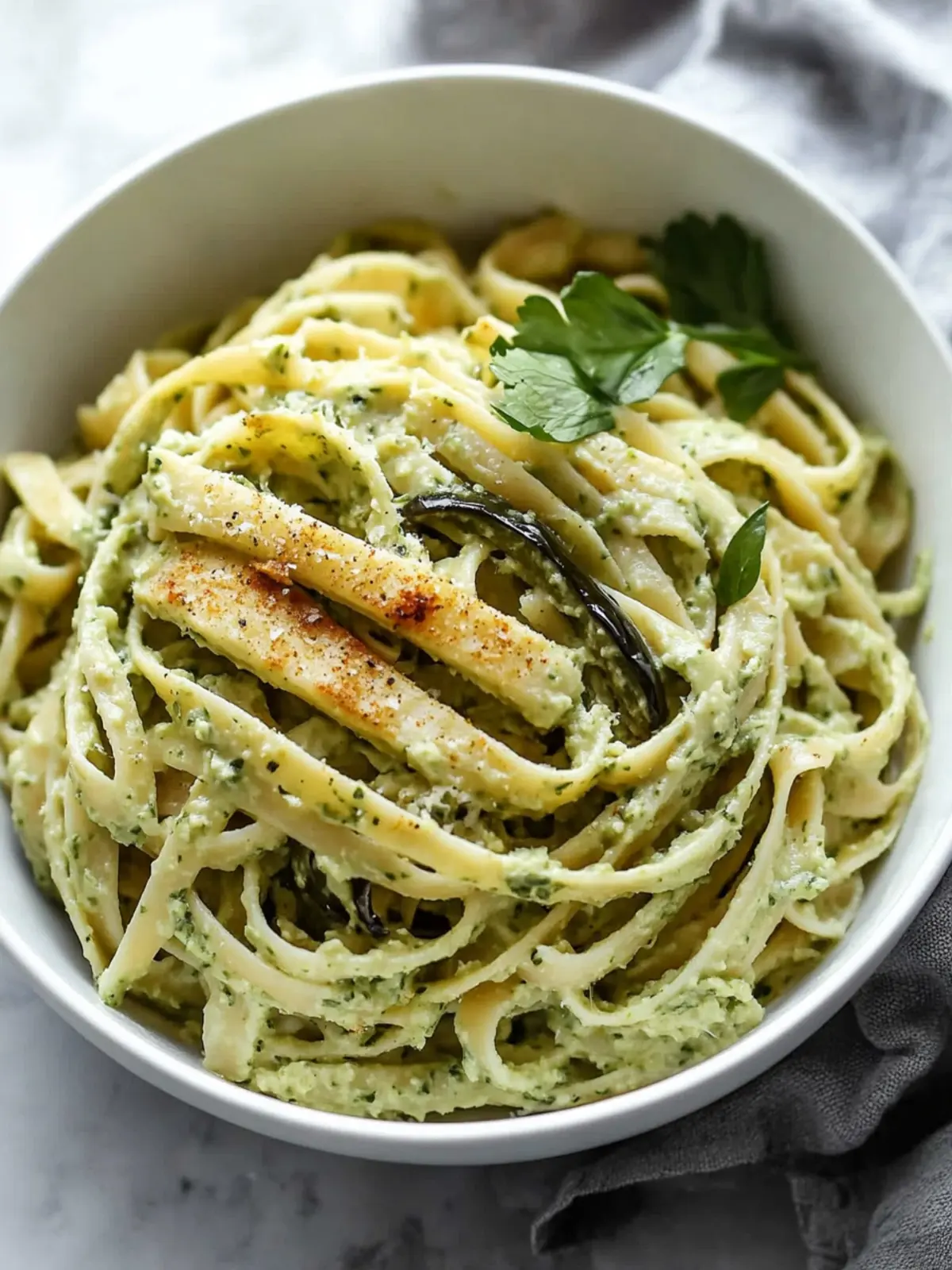 Creamy Roasted Poblano Pasta