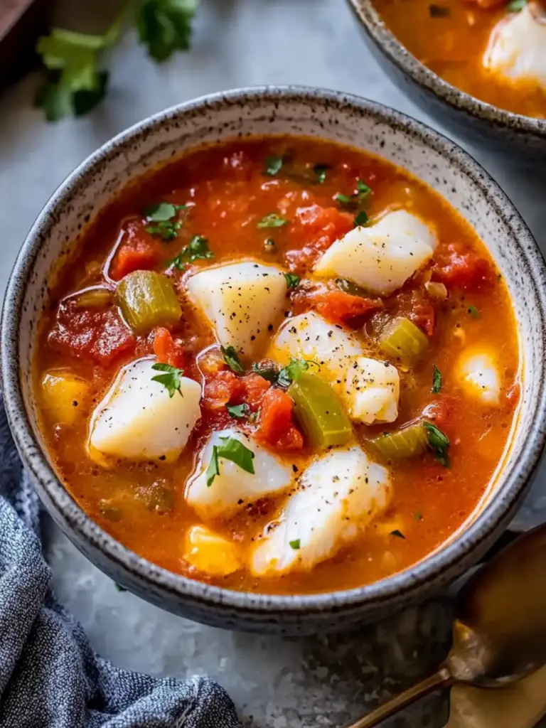 Italian Cod Fish Soup