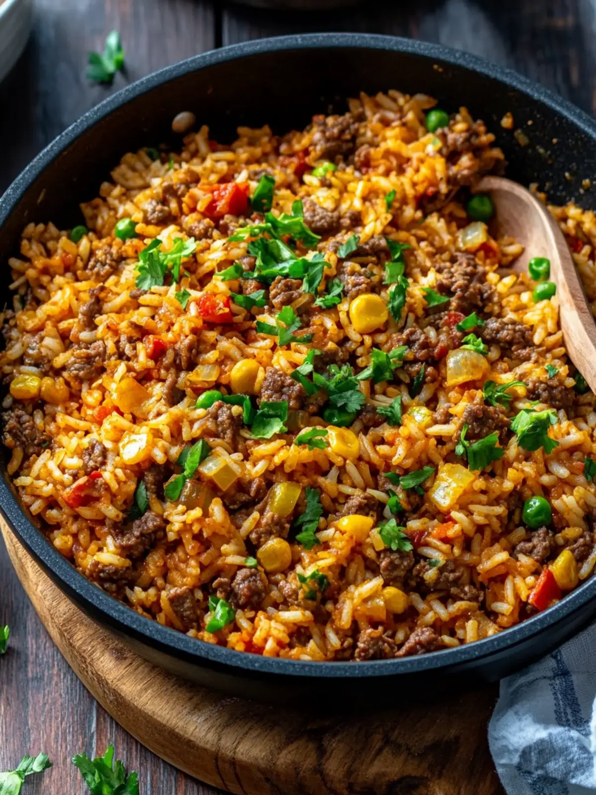 One Pot Cheesy Cajun Beef Rice That's Ready in 30 Minutes 4 One Pot Cheesy Cajun Beef Rice