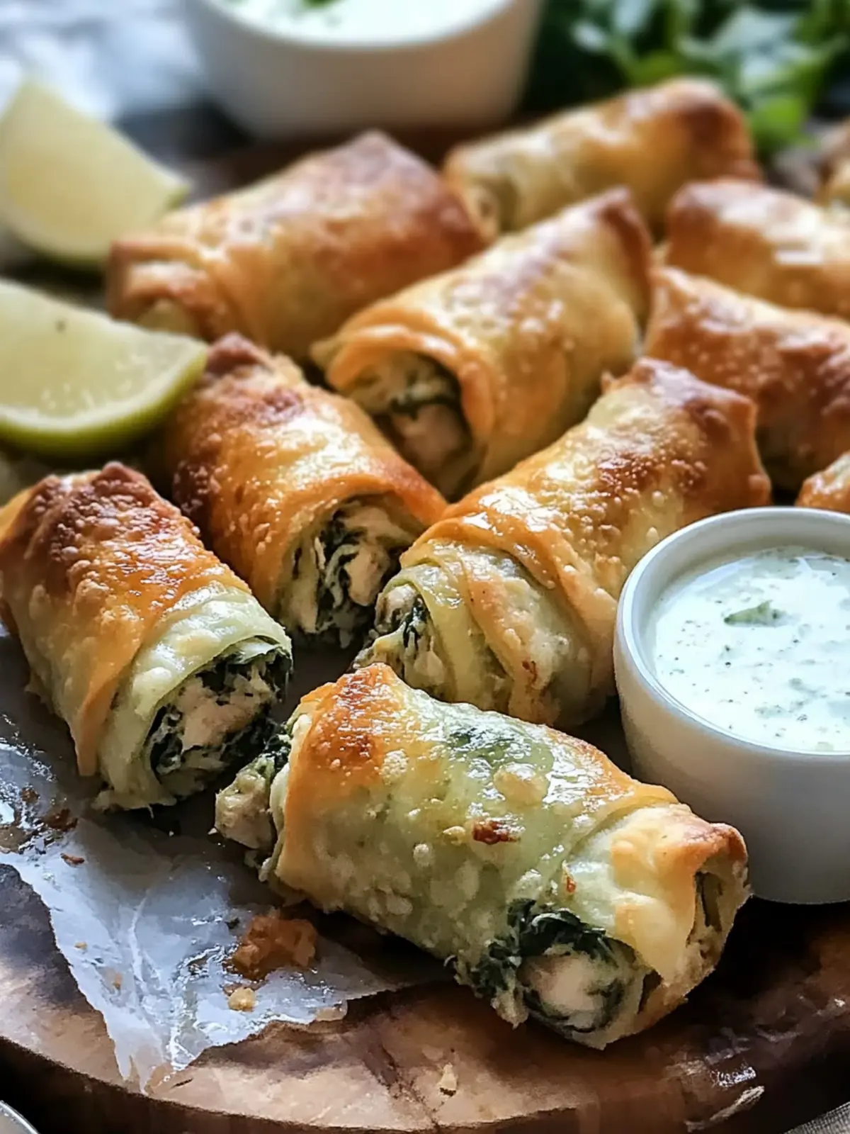 Savory Greek Chicken and Spinach Rolls for a Cozy Feast 2 Greek Chicken and Spinach Rolls