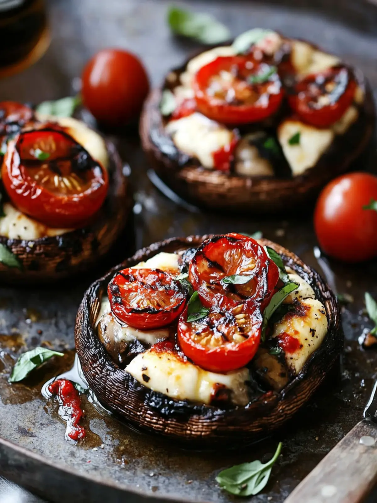 Caprese Stuffed Portobellos