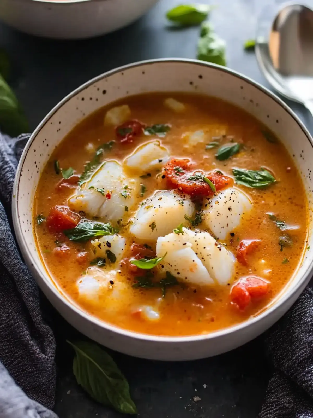 Italian Cod Fish Soup