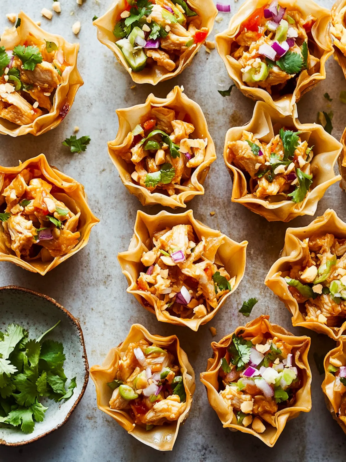Irresistible Peanut Chicken Wonton Cups You’ll Crave Forever 5 Peanut Chicken Wonton Cups