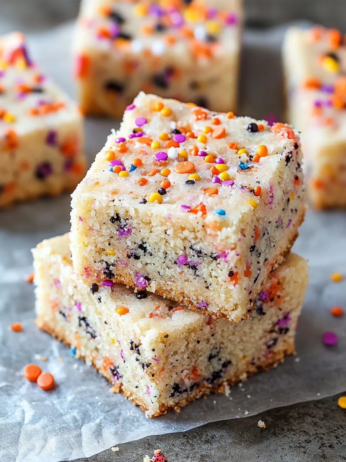 Delicious Halloween Sprinkle Sugar Cookie Bars You’ll Love 3 Halloween Sprinkle Sugar Cookie Bars