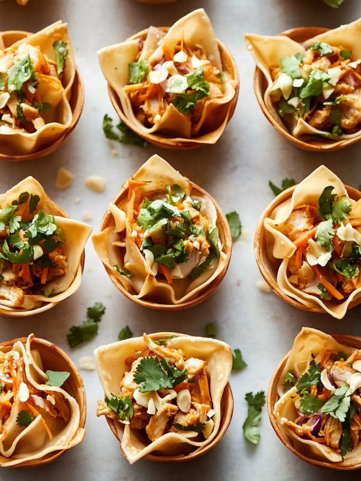 Irresistible Peanut Chicken Wonton Cups You’ll Crave Forever 3 Peanut Chicken Wonton Cups