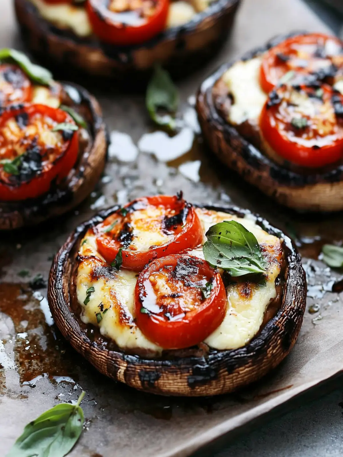 Caprese Stuffed Portobellos